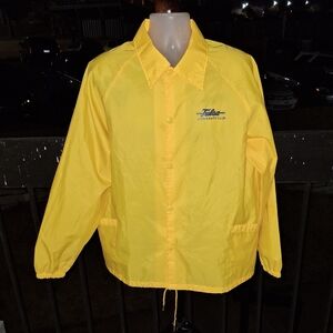 VINTAGE TULSA UNIVERSITY CLUB Button Up Light Jacket Size XL TU Jacket